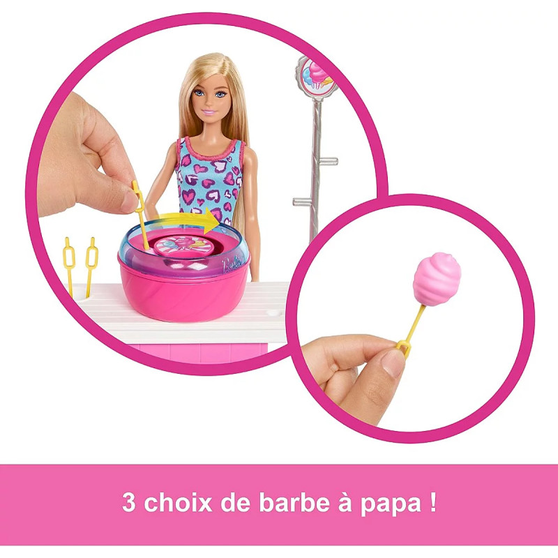 Barbie Stand de Barbe à Papa - MATTEL