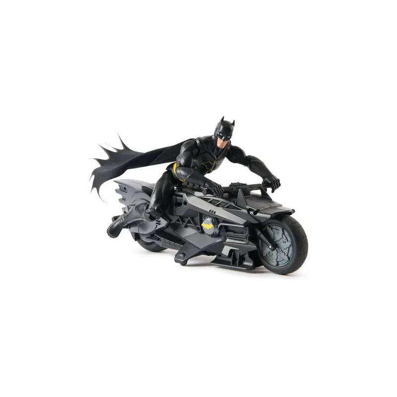 Batcycle + Figurine Batman - SPINMASTER
