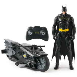 Batcycle + Figurine Batman - SPINMASTER