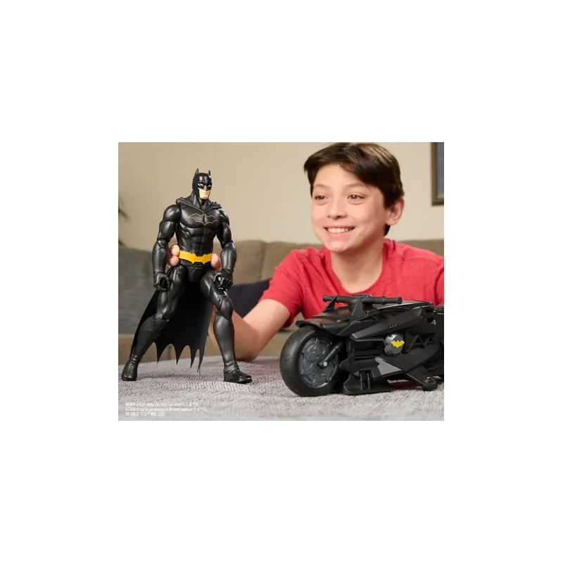 Batcycle + Figurine Batman - SPINMASTER