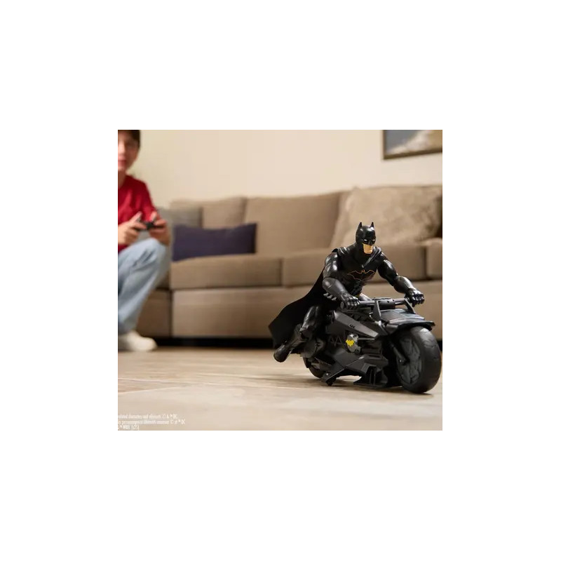 Batcycle + Figurine Batman - SPINMASTER