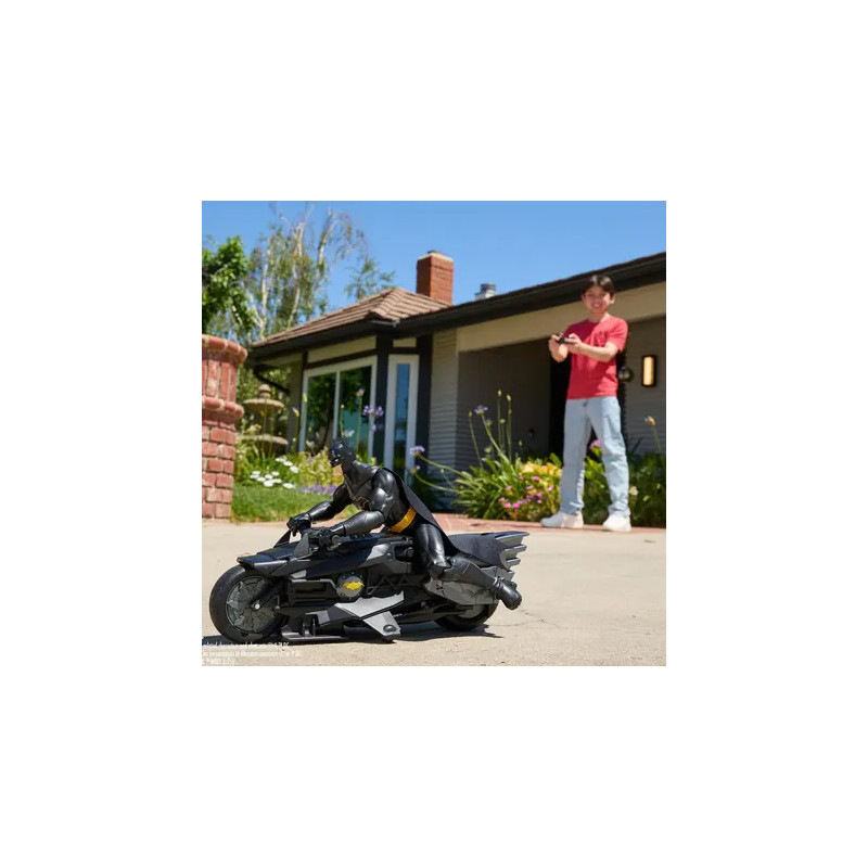 Batcycle + Figurine Batman - SPINMASTER