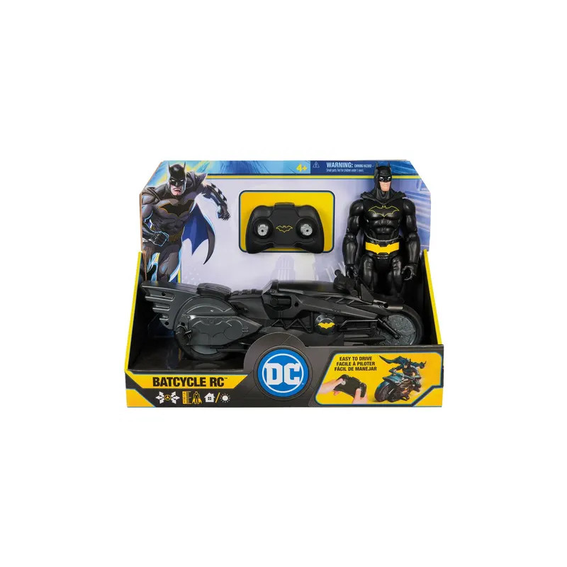 Batcycle + Figurine Batman - SPINMASTER