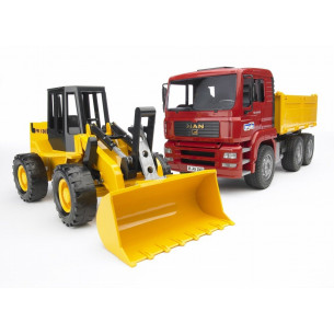 Camion benne avec chargeur - BRUDER