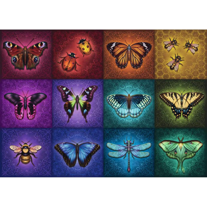 Puzzle 1000 pièces : créatures volantes - RAVENSBURGER