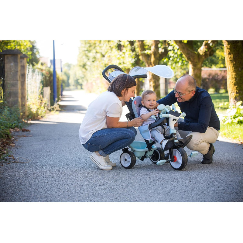 Tricycle baby driver plus bleu - SMOBY