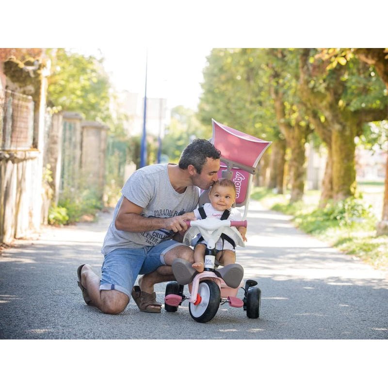 Tricycle baby balade plus rose - SMOBY
