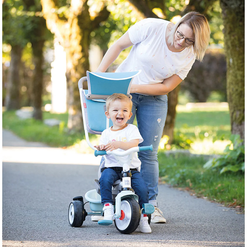 Tricycle baby balade plus bleu - SMOBY