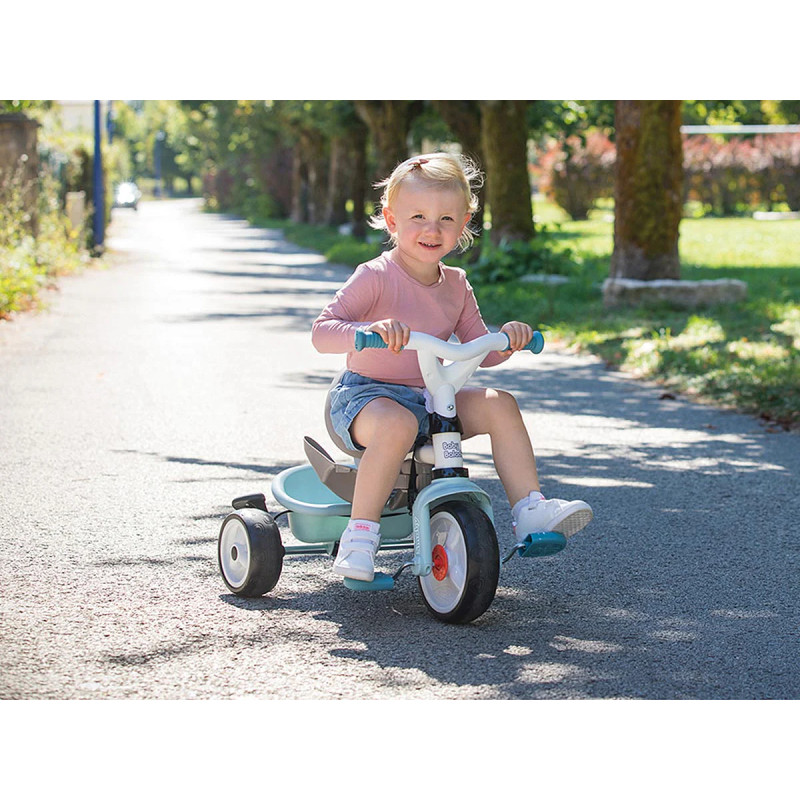 Tricycle baby balade plus bleu - SMOBY