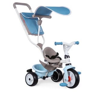 Tricycle baby balade plus bleu - SMOBY
