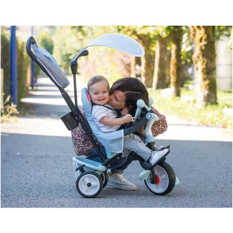 Tricycle baby driver plus bleu - SMOBY