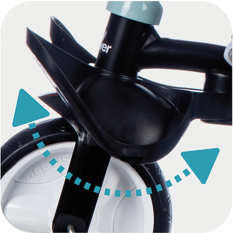 Tricycle baby driver plus bleu - SMOBY