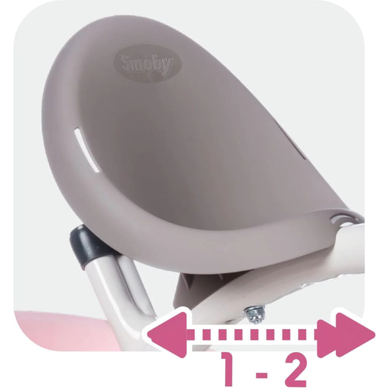 Tricycle baby balade plus rose - SMOBY