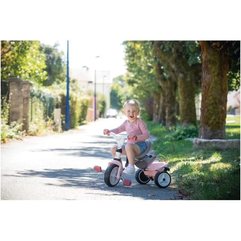 Tricycle baby balade plus rose - SMOBY
