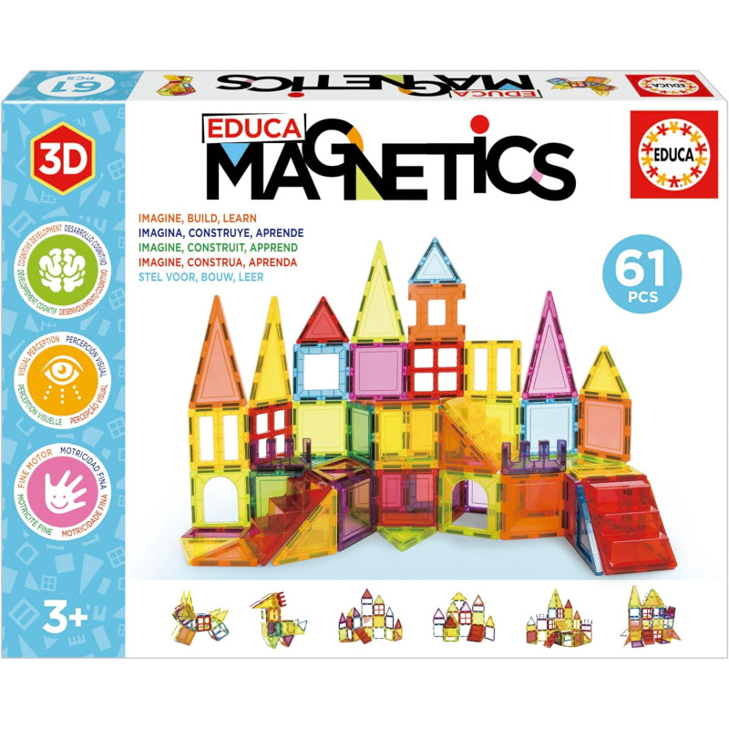 Magnetics 61 pièces - EDUCA
