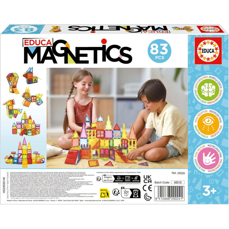 Magnetics 83 pièces - EDUCA