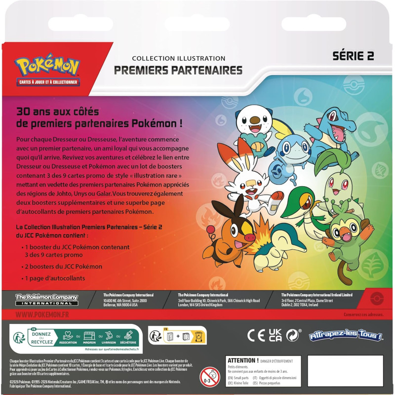Coffret collection illustration Premier Partenaires Série 2 - POKEMON - POKEMON