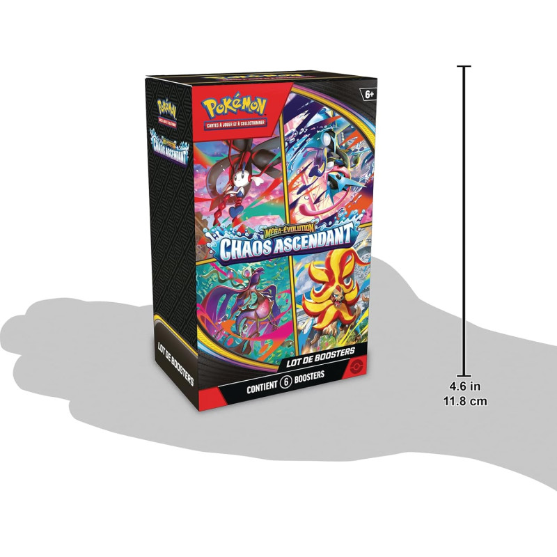 6 Boosters Mega évolution - Chaos Ascendant ME04 - POKEMON