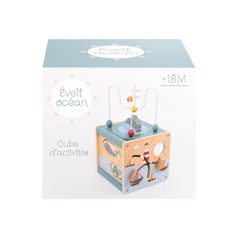 Cube bois activité océan - WDK