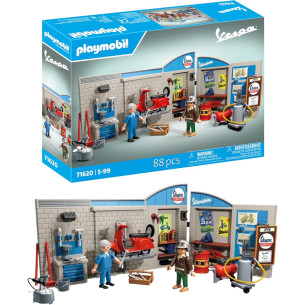 Vespa garage style rétro - PLAYMOBIL