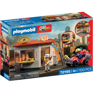 Restaurant en feu - PLAYMOBIL