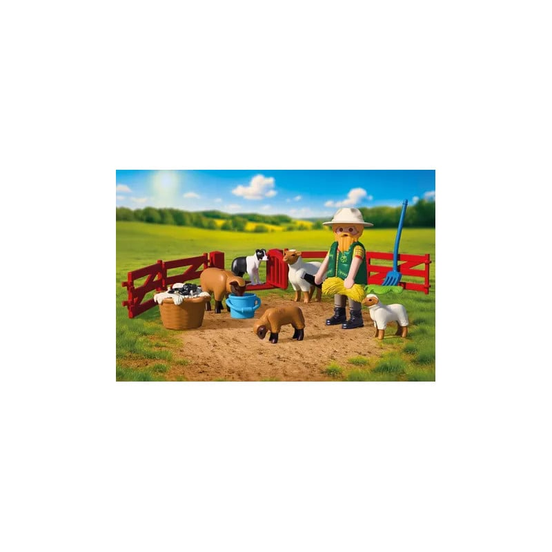 Berger avec enclos a mouton - PLAYMOBIL