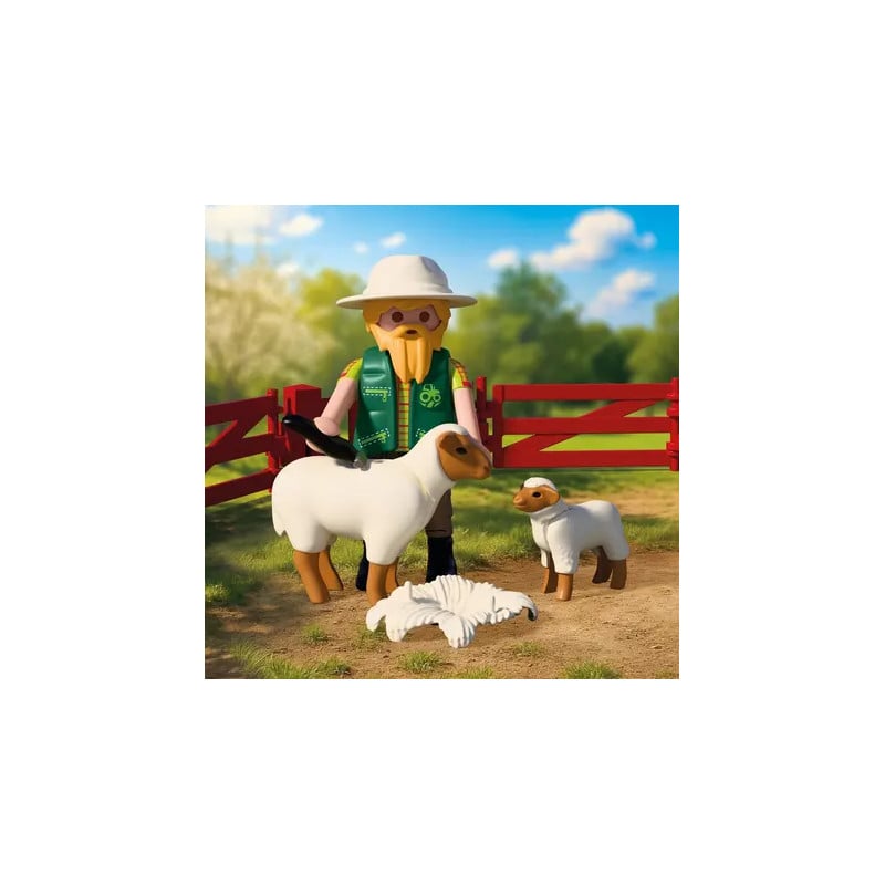 Berger avec enclos a mouton - PLAYMOBIL