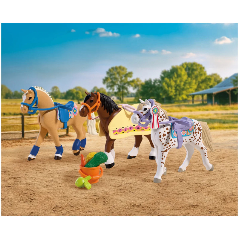 Collection de trois chevaux - PLAYMOBIL