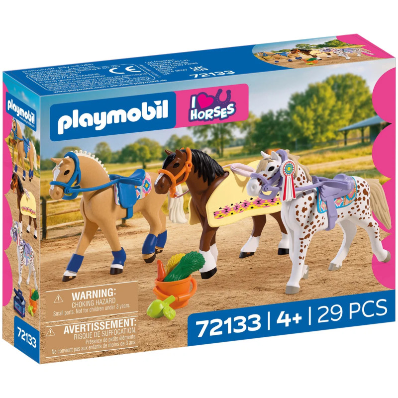 Collection de trois chevaux - PLAYMOBIL