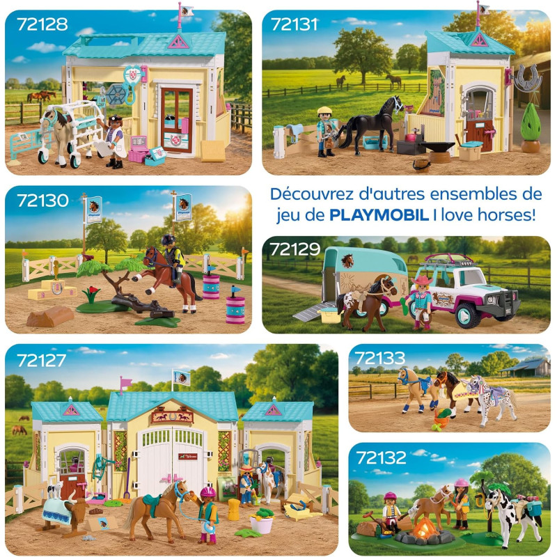 Balade a cheval et feu de camp - PLAYMOBIL