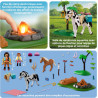 Balade a cheval et feu de camp - PLAYMOBIL