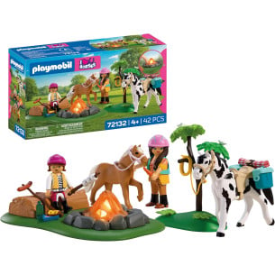 Balade a cheval et feu de camp - PLAYMOBIL