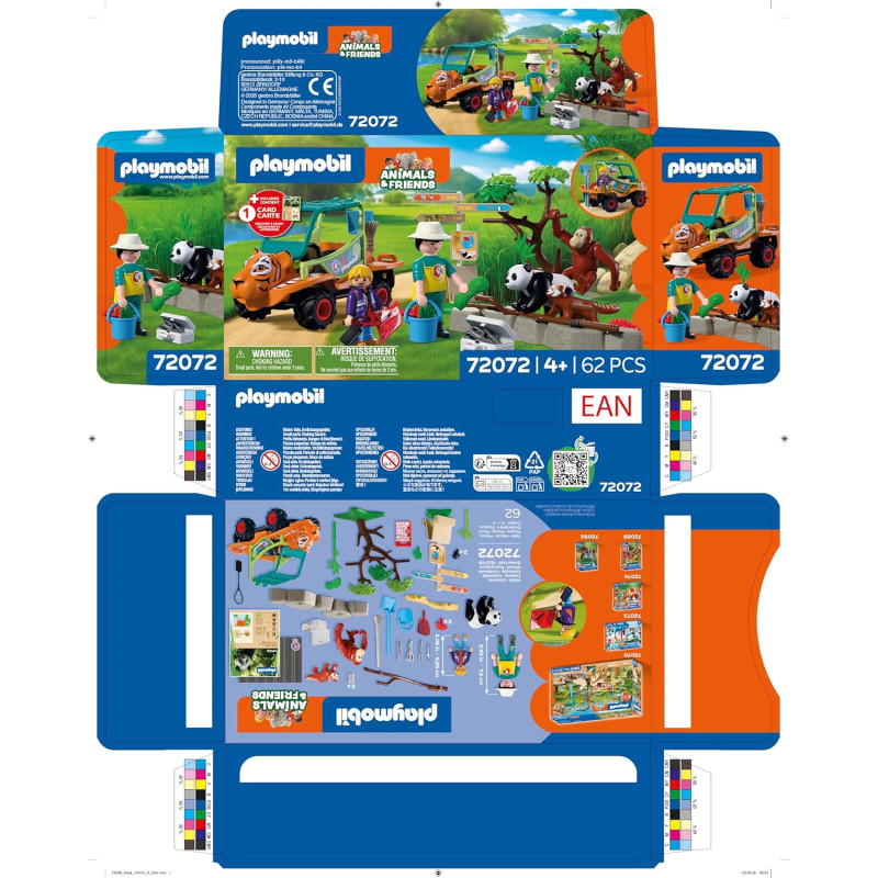 Zoo gardien de zoo et vehicule - PLAYMOBIL