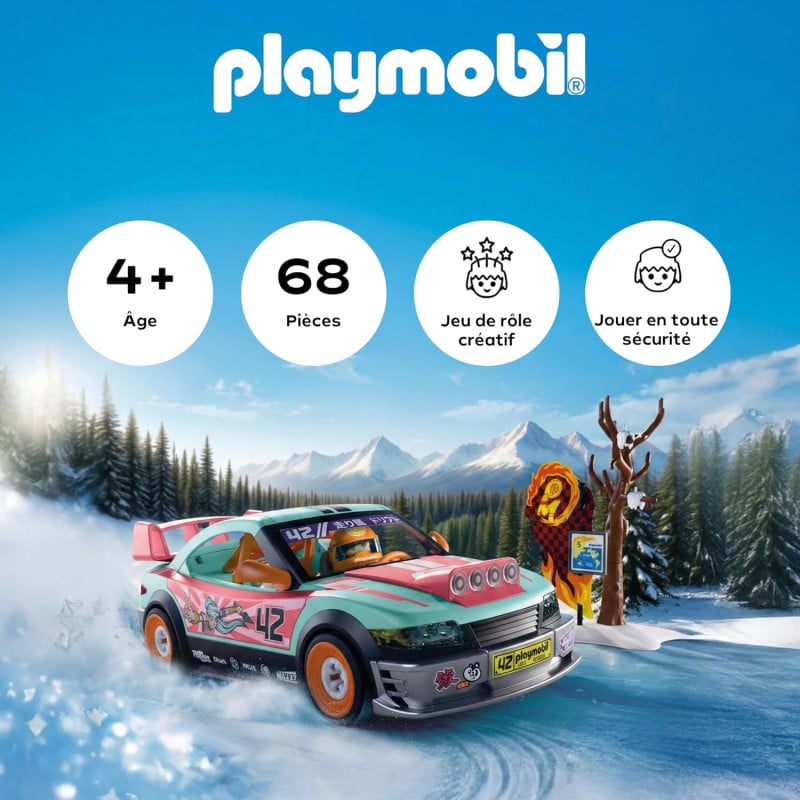 Voiture de rallye - PLAYMOBIL