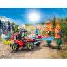 Pompier quad et arbustes - PLAYMOBIL