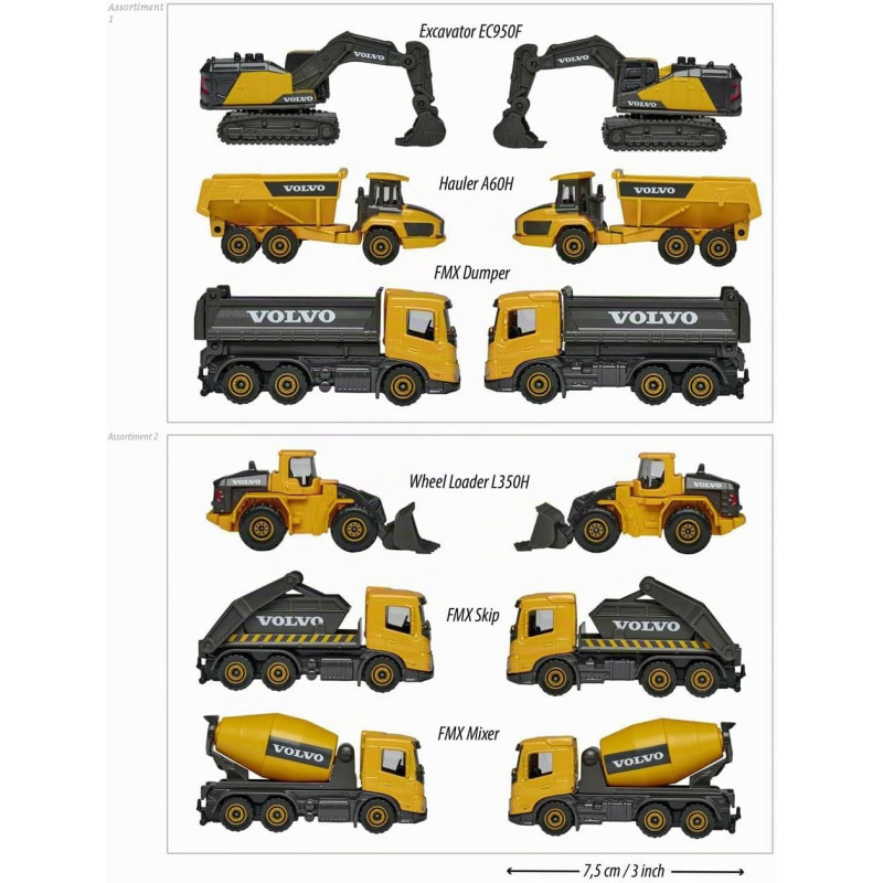 Volvo construction 3 pièces - MAJORETTE