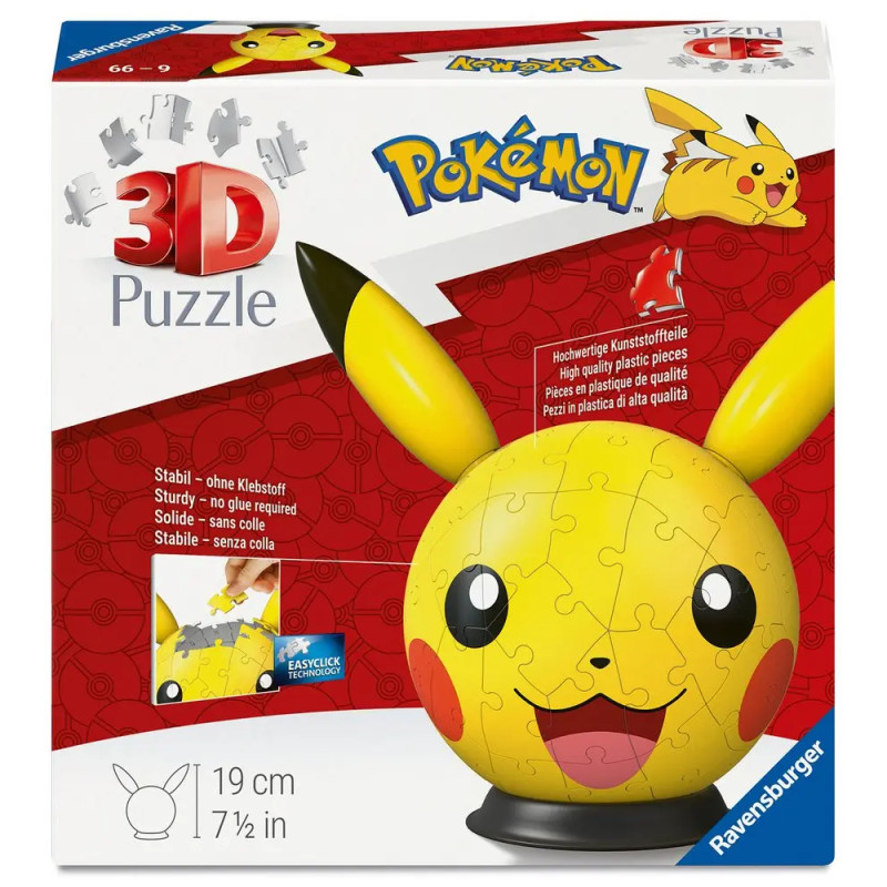 Puzzle 3D 72 pièces Pikachu - RAVENSBURGER