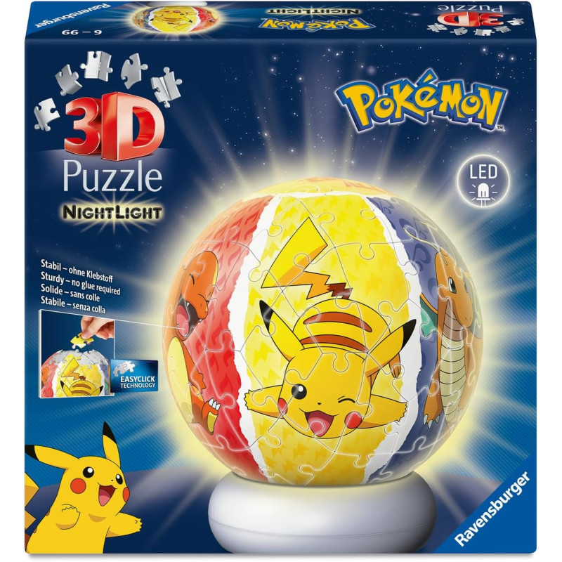 Puzzle 3D 72 pièces Pokemon - RAVENSBURGER