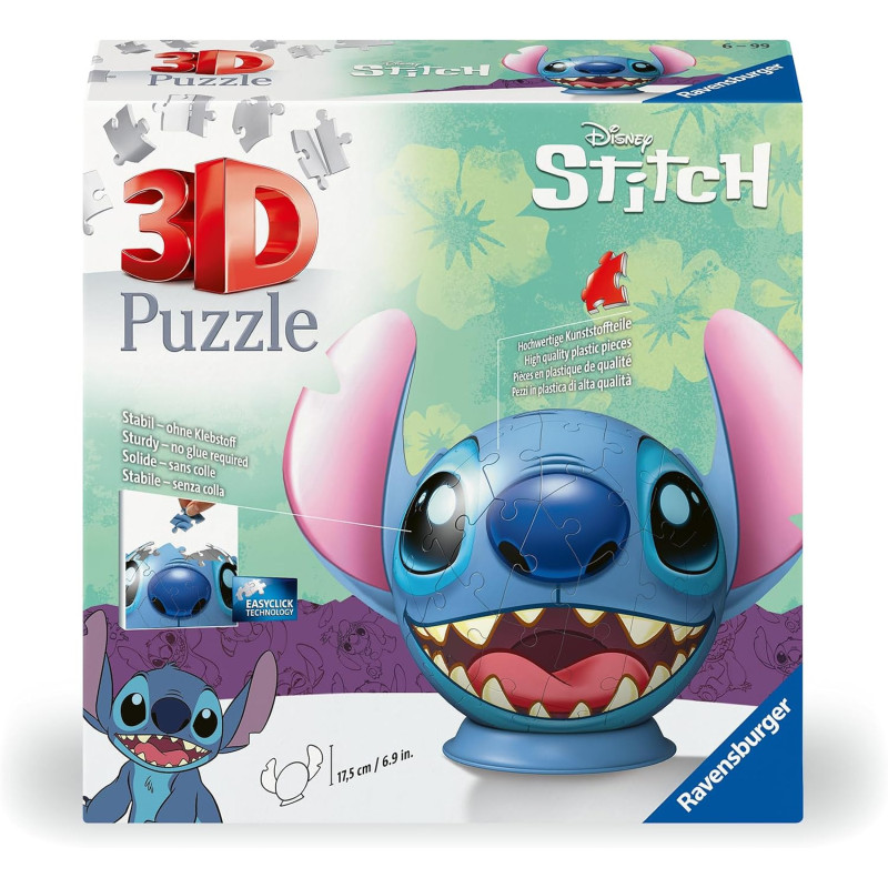 Puzzle 3D 72 pièces Stitch - RAVENSBURGER