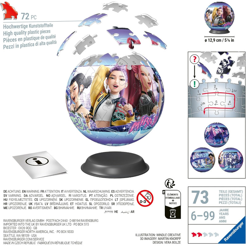Puzzle 3D 72 pièces Kpop Demon Hunter - RAVENSBURGER