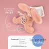Lapin avec Doudou rose - DOUDOU ET COMPAGNIE