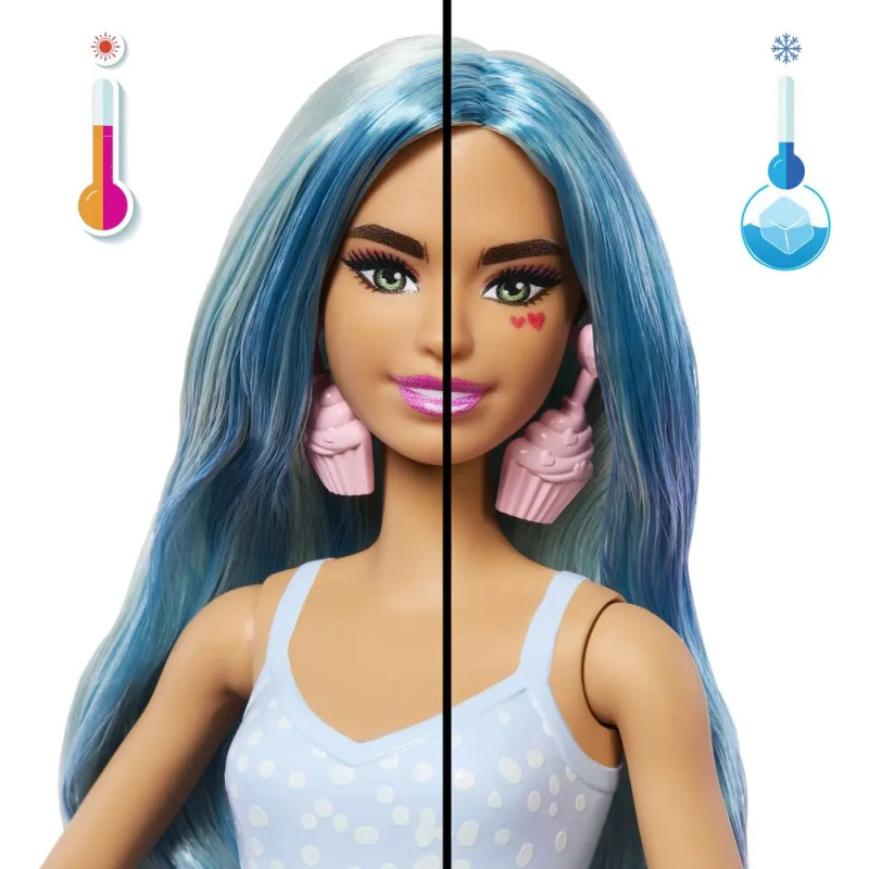 Barbie pop reveal poupée gourmandise bleue - MATTEL