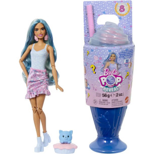 Barbie pop reveal poupée gourmandise bleue - MATTEL