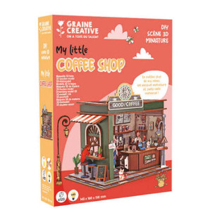 Maquette en bois Vitrine coffee shop - GRAINE CREATIVE