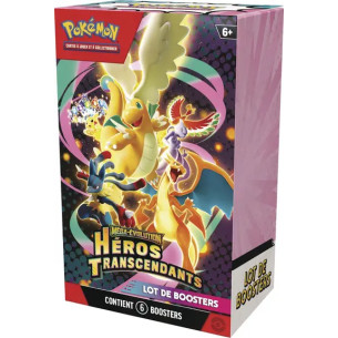 Coffret bundle 6 boosters Mega Evolution Héros transcendants - POKEMON