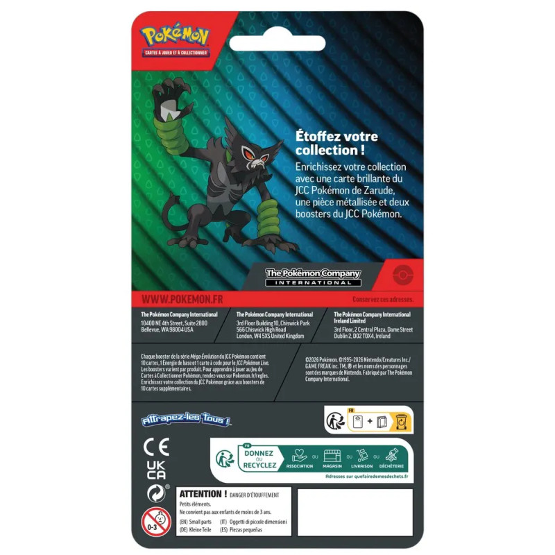 Pack 2 boosters ME04/MEO5 Zarude - POKEMON