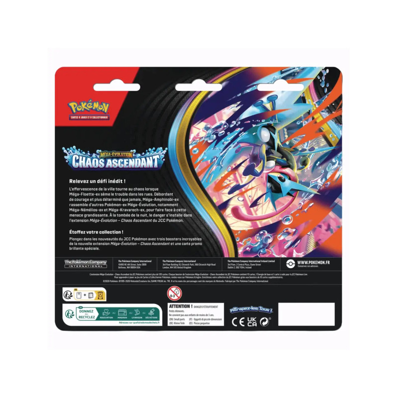 Tripack ME04 Chaos Ascendant - POKEMON