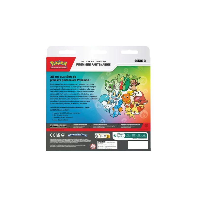 Coffret collection illustration Premier Partenaires Série 3 - POKEMON