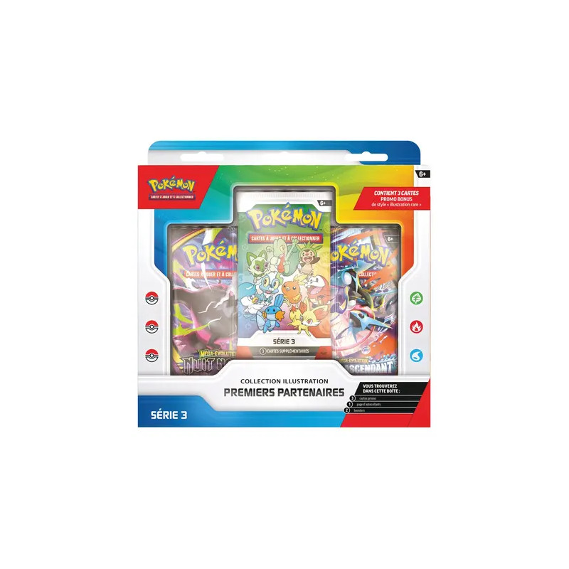 Coffret collection illustration Premier Partenaires Série 3 - POKEMON